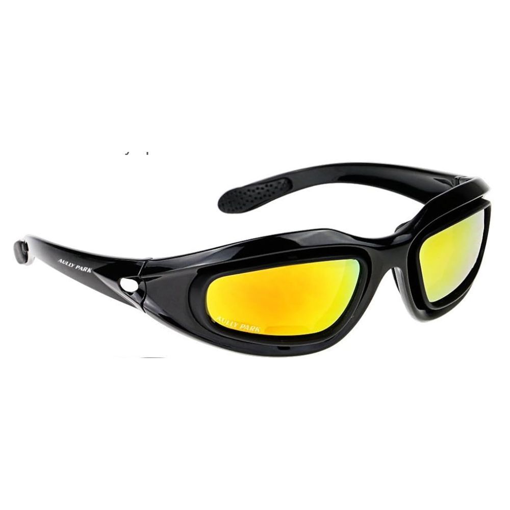 AULLY PARK Polarized Motorcycle Riding‎ Glasses Black Frame Outdoor  Sports